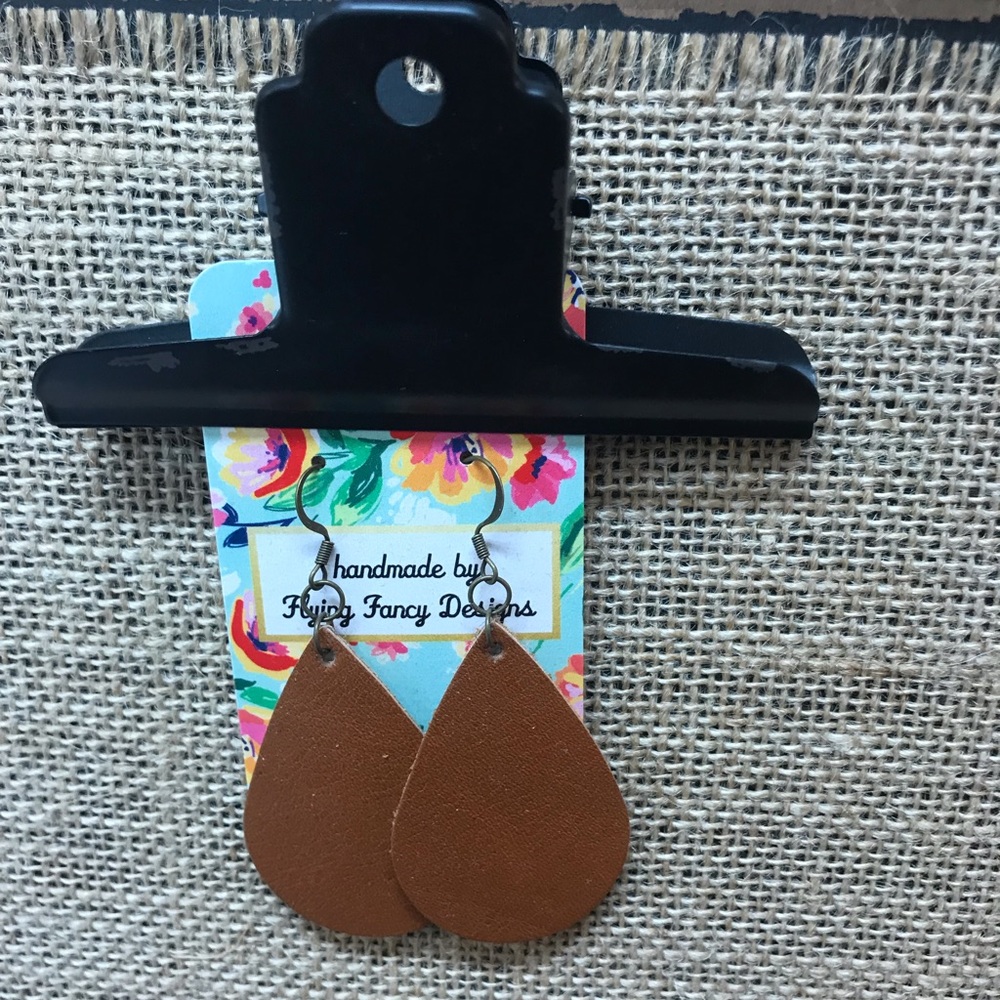 NWT Leather Earrings